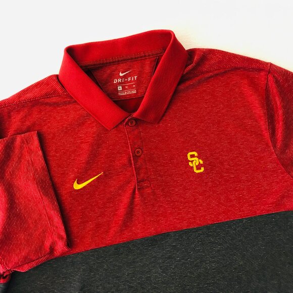 USC Trojans Nike Dri Fit Men's Size XL Golf Polo Shirt - Picture 1 of 4